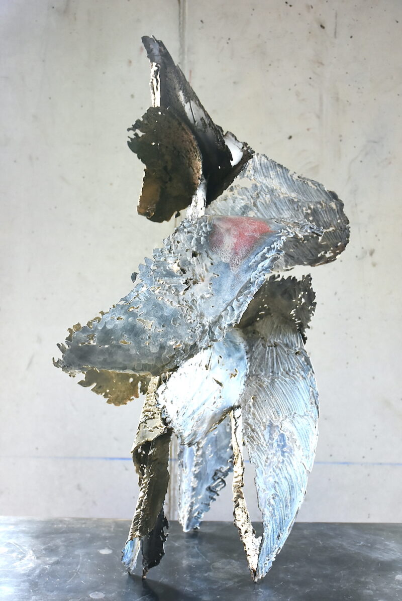 sculpture metal et bronze contemporaine de julien allegre