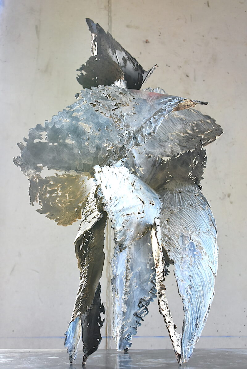 sculpture metal et bronze contemporaine de julien allegre
