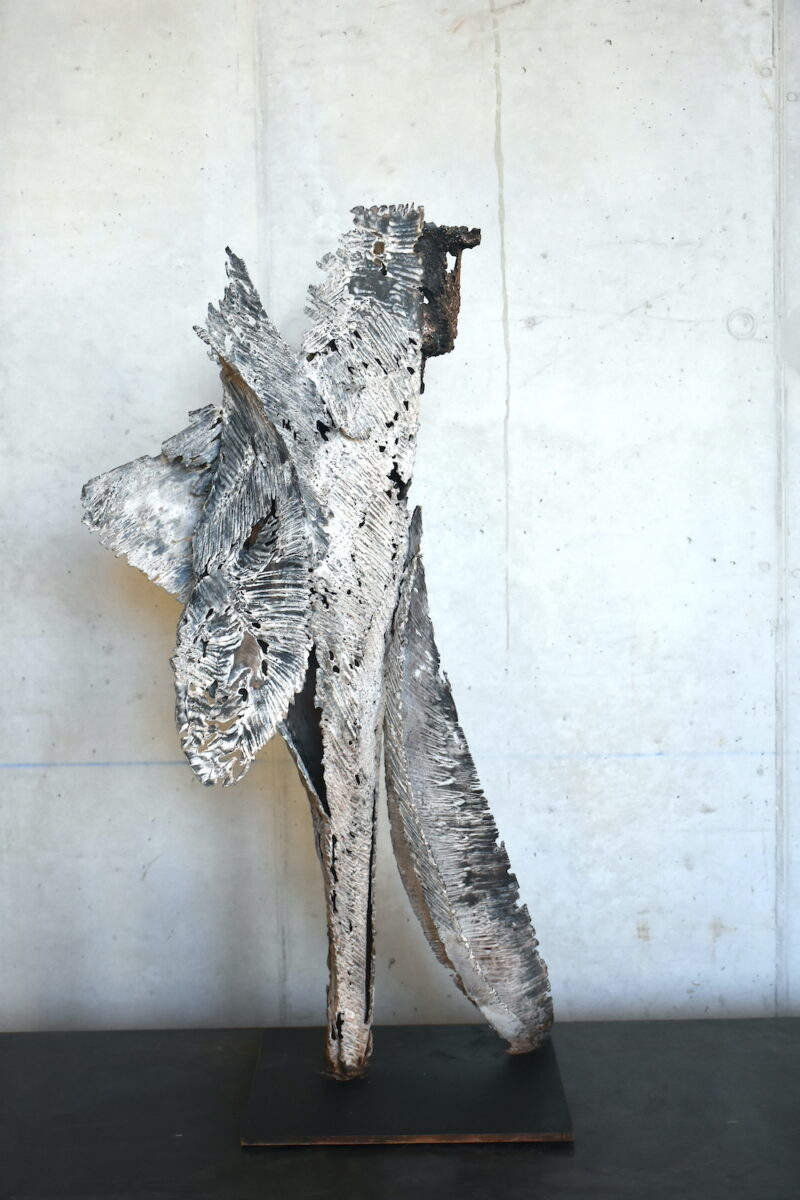 sculpture metal et bronze contemporaine de julien allegre
