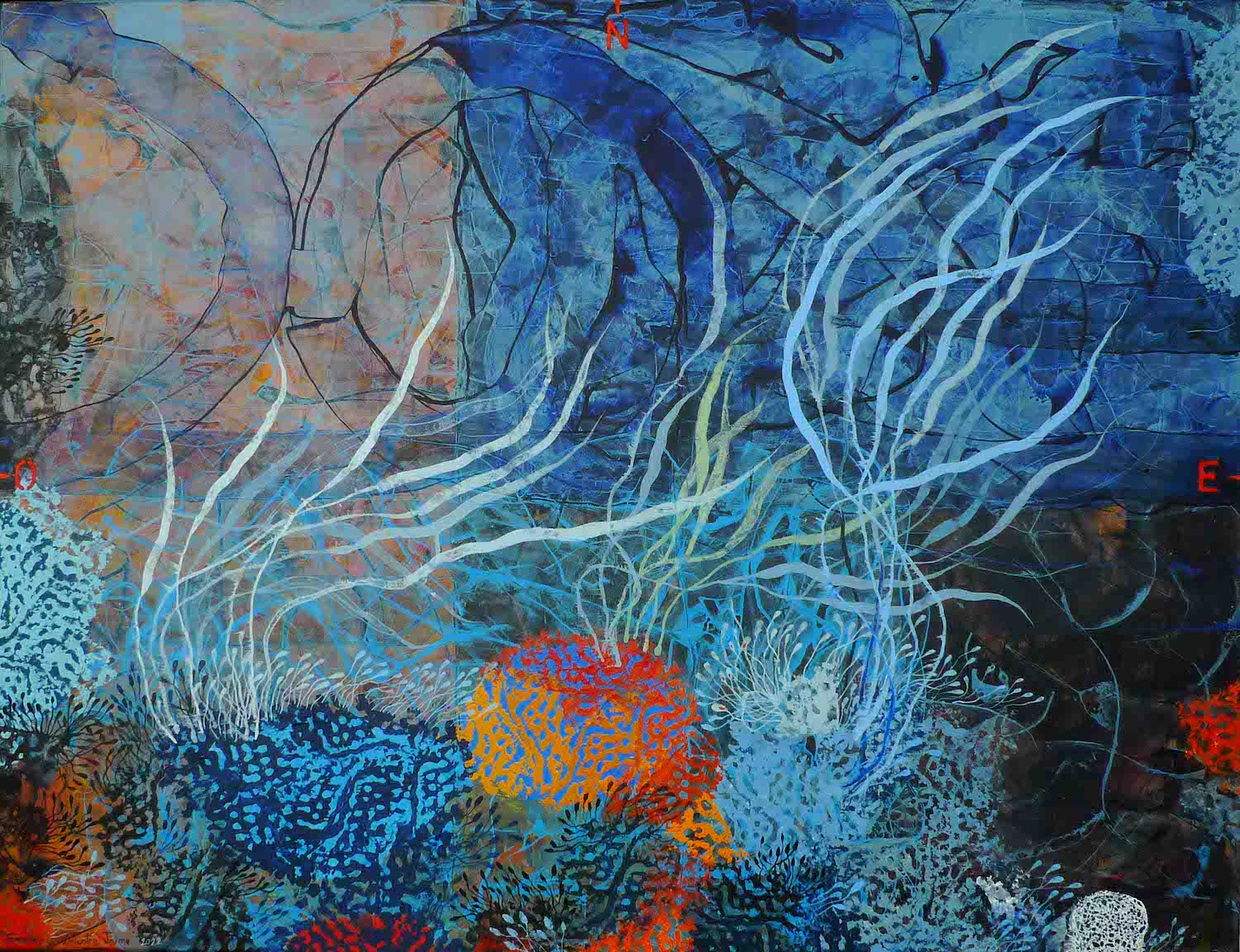 peinture acrylique sur toile d enrique mestre-jaime artiste peintre de la galerie22