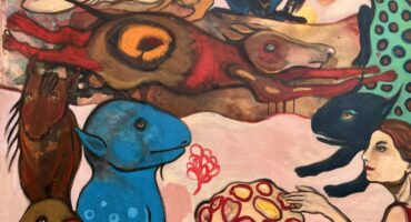 peinture acrylique sur toile figurative et naive de ruta jusionyte dans la galerie d art en ligne galerie22