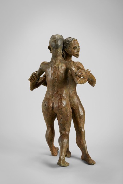 sculpture figurative en bronze de ruta jusionyte