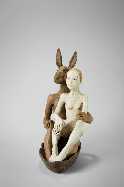 sculpture figurative en bronze de ruta jusionyte