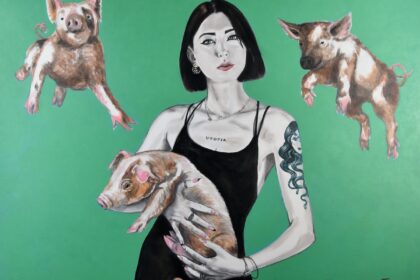 Circé peinture contemporaine narrative sur toile de sveta marlier