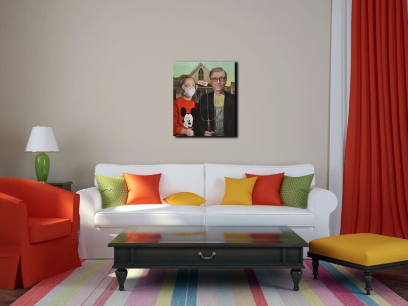 peinture contemporaine narrative sur toile de sveta marlier in situ