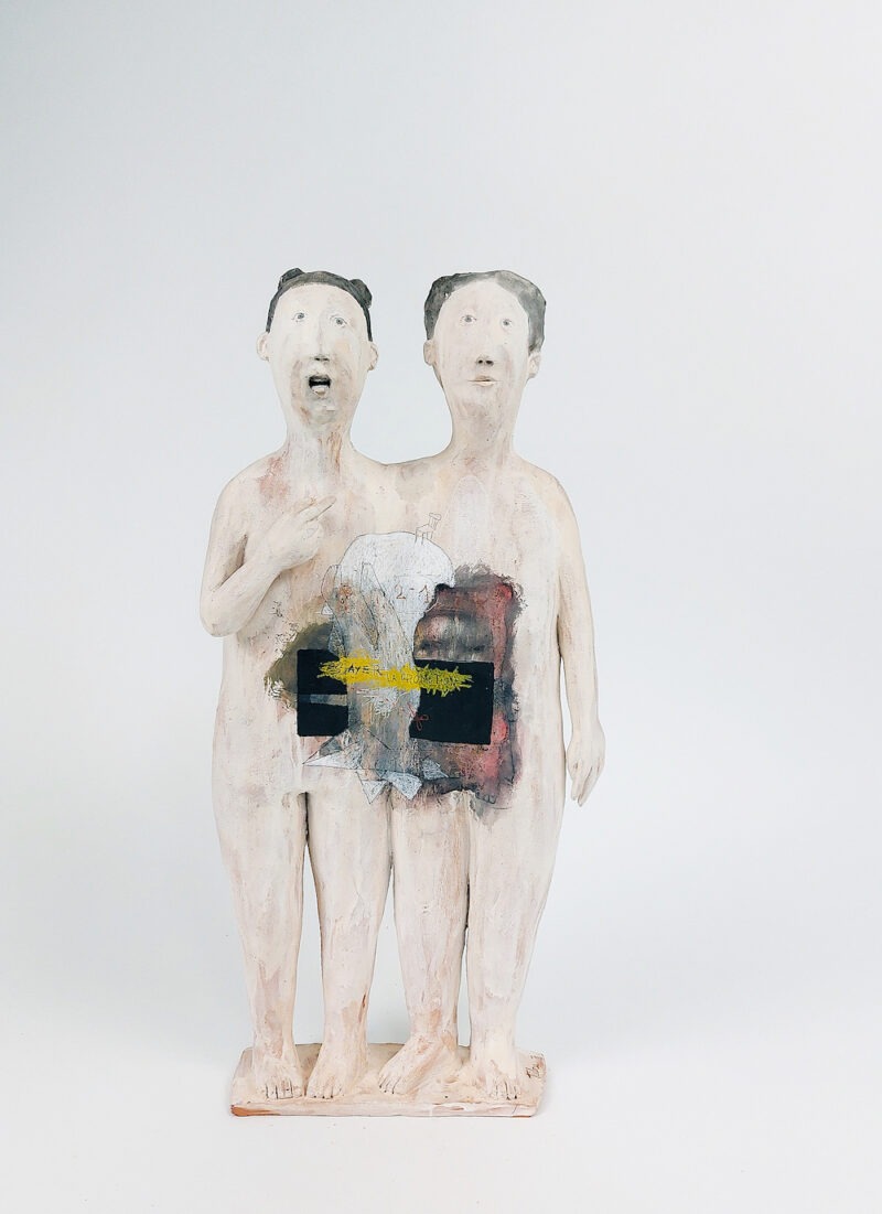 sculpture ceramique contemporaine figurative de Tidru